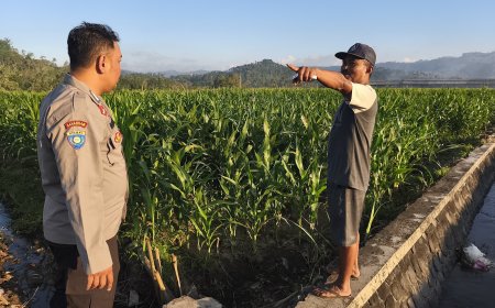 Polres Malang Jaga Produktivitas Petani Lewat Pendampingan di Lapangan